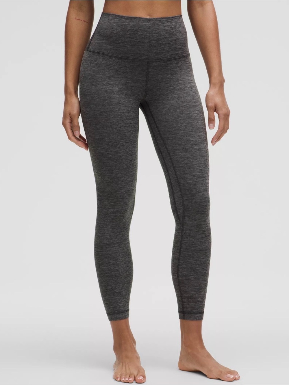 Lululemon Womens Leggings Size 6 Gray High Rise Stretch Yoga Athletic Pants